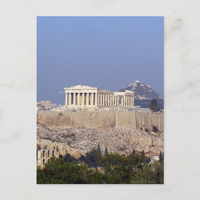 Akropolis Postkarte (Vorderseite)