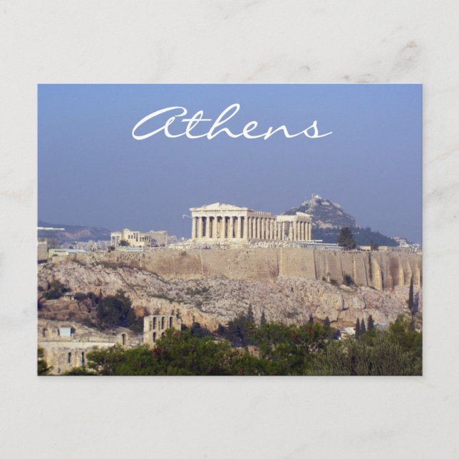Akropolis Postkarte (Vorderseite)