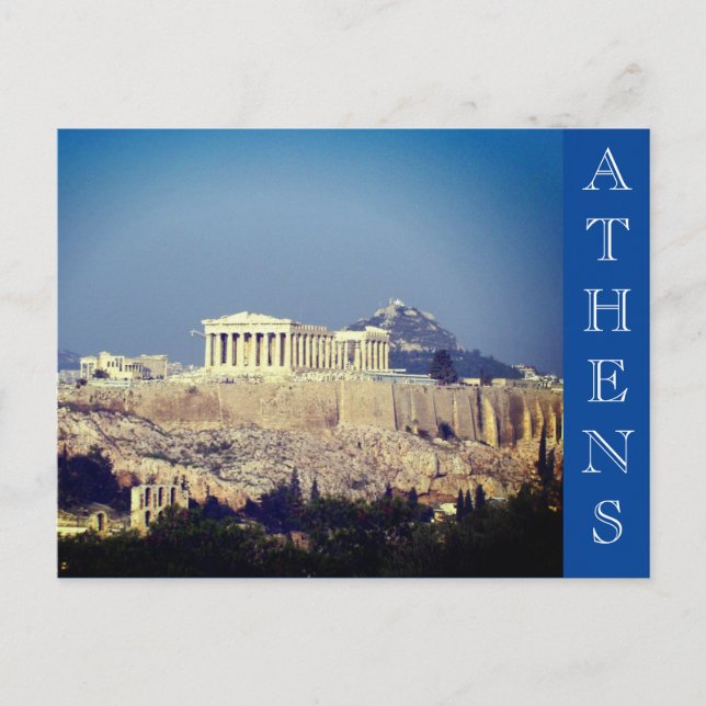 Akropolis Postkarte (Vorderseite)