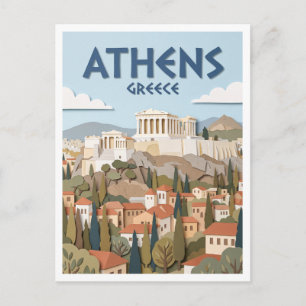 Akropolis von Athen Griechenland Postkarte