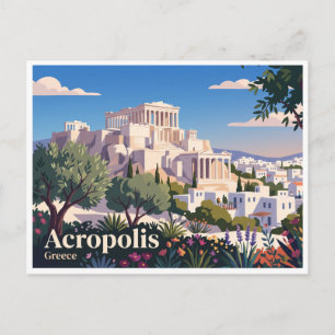 Akropolis von Athen Griechenland Postkarte