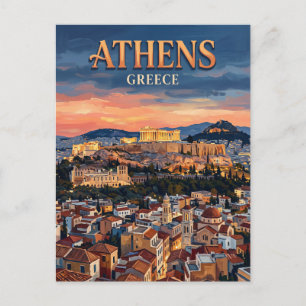 Akropolis von Athen Griechenland Postkarte