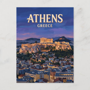 Akropolis von Athen Griechenland Postkarte