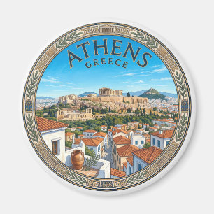 Akropolis von Athen Griechenland Reise Andenken Magnet