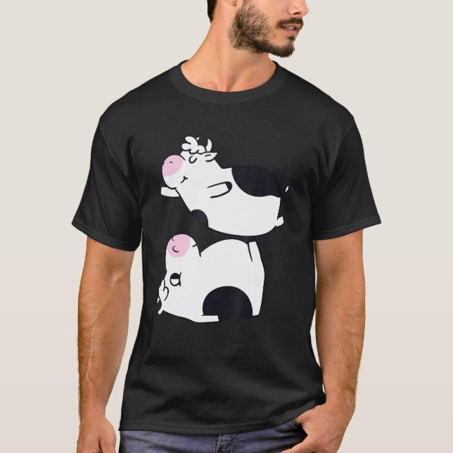 Akroyoga-Kuh T-Shirt (Vorderseite)