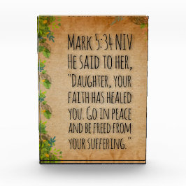 Akrylbiblischer Versenblock - Markierung 5:34 Fotoblock