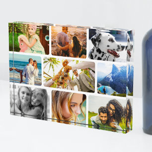 Akrylblock 9 Fotomaterial - Rundteil Fotoblock
