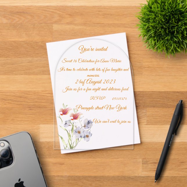 Akryleinladung Acryleinladungen (Insitu (Einladungskarte))