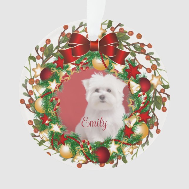 Akryler Ornament personalisieren Sie es mit Ihrem  (Vorderseite)