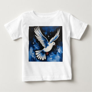 Akrylic Dove of Peace: Ein Symbol der Harmonie Baby T-shirt