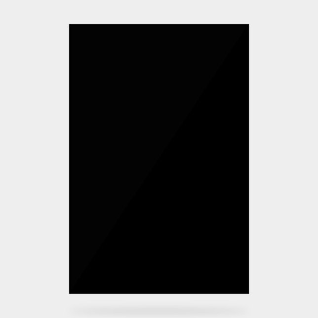 Akryling Acrylschild (Vorderseite)