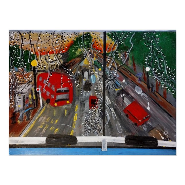 Akrylkunstposter in London Poster (Vorderseite)