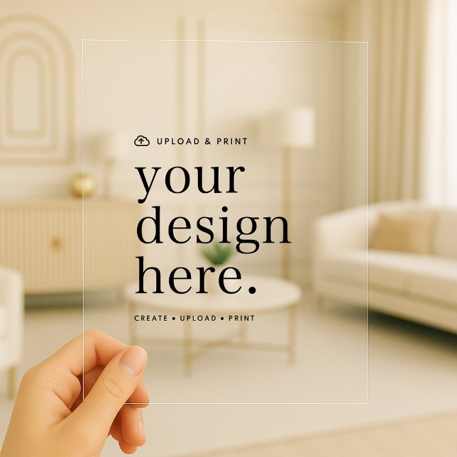 Akryllische Einladung zum Design Upload 5" x 7" (Von Creator hochgeladen)