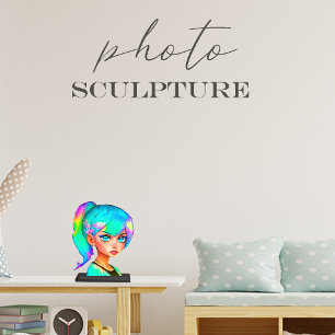 Akryllische Fotoskulptur. Verwandelt ein Foto in e Fotoskulptur Magnet