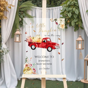 Akryllische Kürbisdusche Begrüßungszeichen Acrylschild