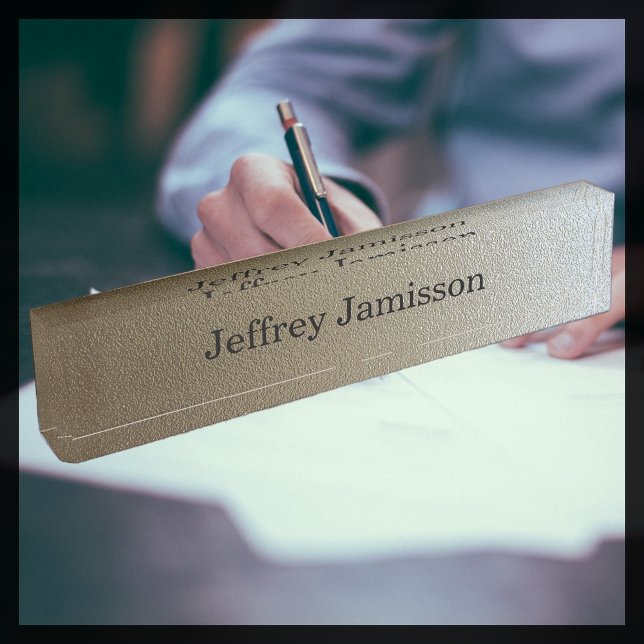 Akryllische Schreibplatte, Chrome-Farbverlauf Namensplakette (Von Creator hochgeladen)