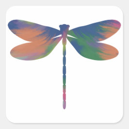 Akryllischer Din Dragonfly-Sticker Quadratischer Aufkleber