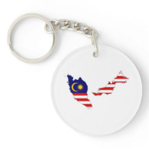 Akryllischer Schlüsselanhänger mit malaysischer Fl