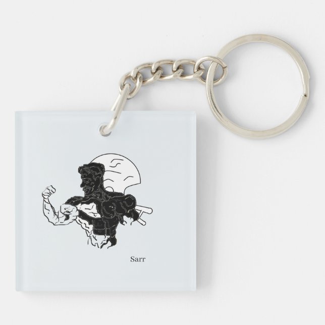 Akryllischer Schlüsselanhänger: Power Schlüsselanhänger (Rückseite)