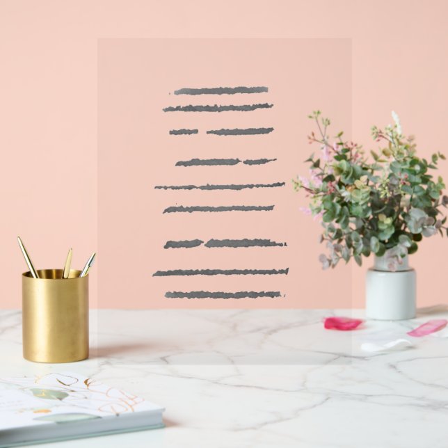 Akryllischer Signature ART DESIGN STIL Acrylschild (Hochzeit)