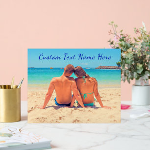 Akryllisches Foto mit benutzerdefiniertem Text Acrylschild