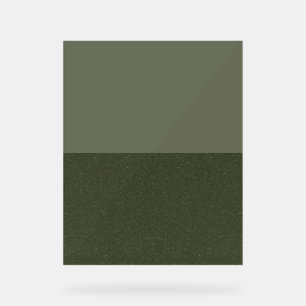 Akryllisches Moss-Logo für grünes Duo-Panel - indi Acrylschild