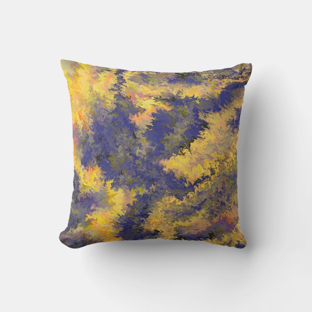 Akrylpur, Bronze, Gold, Schwarz, Kristalle / Kissen (Vorderseite)