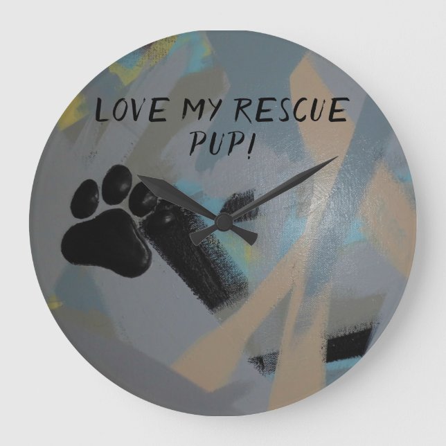 Akryluhr Große Wanduhr (Vorderseite)