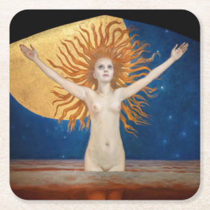 Akseli Gallen-Kallela - Ad Astra Rechteckiger Pappuntersetzer