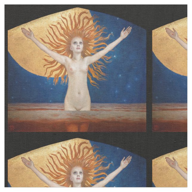 Akseli Gallen-Kallela - Ad Astra Stoff (Nahaufnahme)