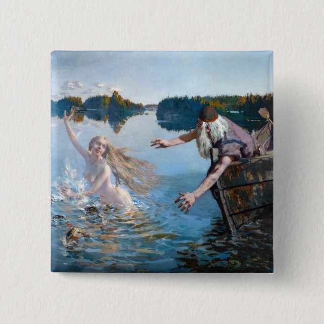 Akseli Gallen-Kallela - Aino Triptych Button (Vorderseite)