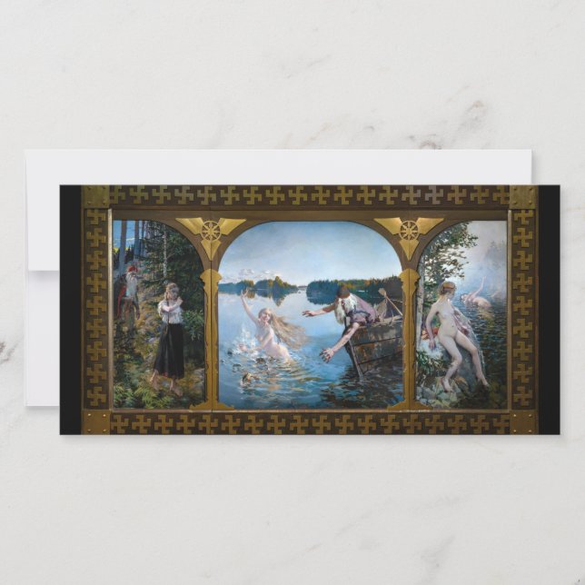 Akseli Gallen-Kallela - Aino Triptych Dankeskarte (Vorderseite)