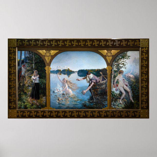 Akseli Gallen-Kallela - Aino Triptych Poster (Vorne)