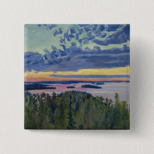 Akseli Gallen-Kallela - Blick auf einen See bei So Button