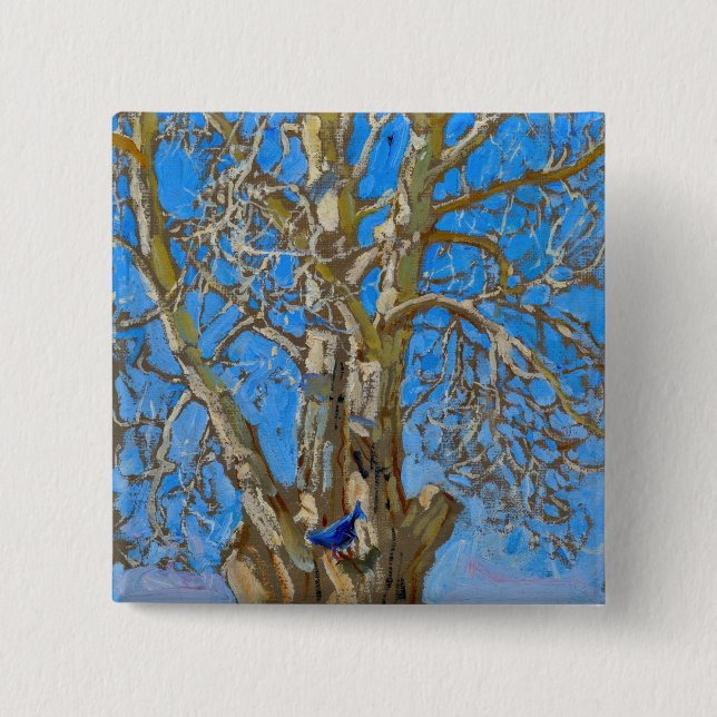 Akseli Gallen-Kallela - Crack Willow und Blue Bird Button (Vorderseite)