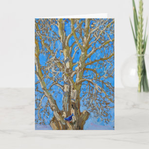 Akseli Gallen-Kallela - Crack Willow und Blue Bird Karte