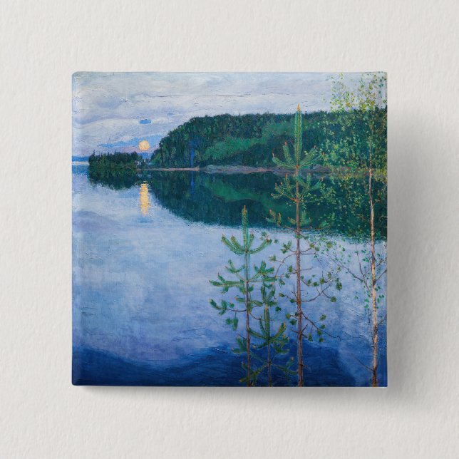 Akseli Gallen-Kallela - Frühlingsnacht Button (Vorderseite)