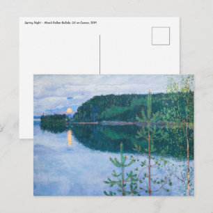 Akseli Gallen-Kallela - Frühlingsnacht Postkarte