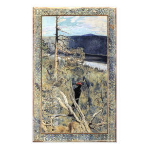 Akseli Gallen-Kallela - Großer Schwarzspecht Fotodruck