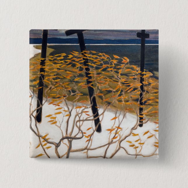 Akseli Gallen-Kallela - Herbst Button (Vorderseite)