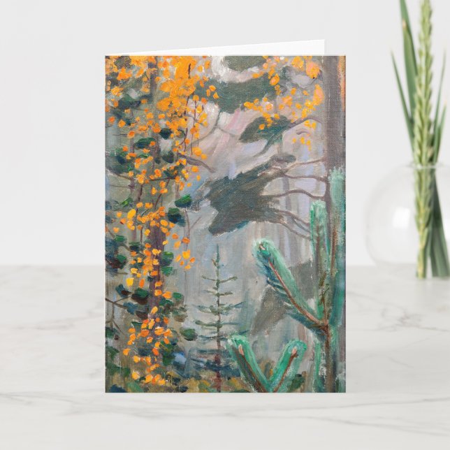 Akseli Gallen-Kallela - Herbstwald Karte (Vorderseite)