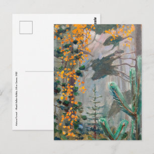 Akseli Gallen-Kallela - Herbstwald Postkarte