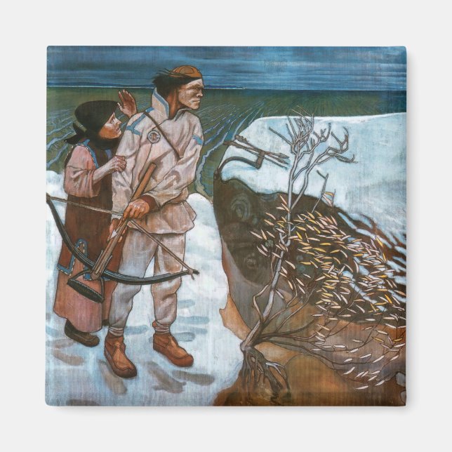 Akseli Gallen-Kallela - Joukahainen-Rache Magnet (Vorne)