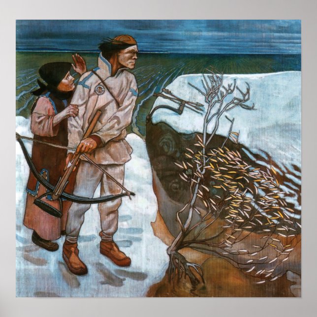 Akseli Gallen-Kallela - Joukahainen-Rache Poster (Vorne)