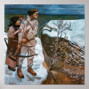 Akseli Gallen-Kallela - Joukahainen-Rache Poster