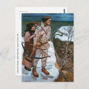 Akseli Gallen-Kallela - Joukahainen-Rache Postkarte