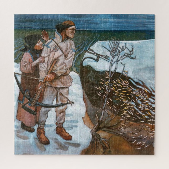 Akseli Gallen-Kallela - Joukahainen-Rache Puzzle (Vertikal)