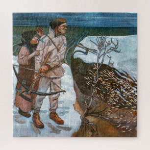 Akseli Gallen-Kallela - Joukahainens Rache Puzzle
