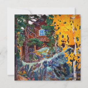 Akseli Gallen-Kallela - Kalela im Herbst Dankeskarte