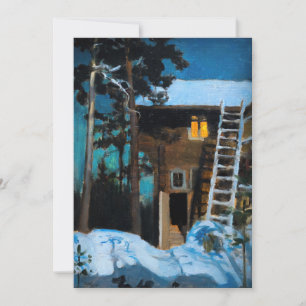 Akseli Gallen-Kallela - Kalela im Winter Dankeskarte